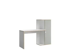 OTTO home Schreibtisch »ELLEETE Computertisch mit viel Stauraum, Maße B/T/H: 160/53,3/128,7 cm« Bürotisch mit 1 Tür und mehreren Regalfächern