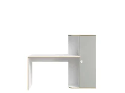 OTTO home Schreibtisch »ELLEETE Computertisch mit viel Stauraum, Maße B/T/H: 160/53,3/128,7 cm« Bürotisch mit 1 Tür und mehreren Regalfächern