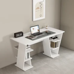 OTTO home Schreibtisch »Ezzell« Regalschreibtisch mit Ablagen, modernes Design, Breite 137 cm