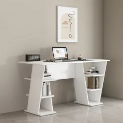 OTTO home Schreibtisch »Ezzell« Regalschreibtisch mit Ablagen, modernes Design, Breite 137 cm