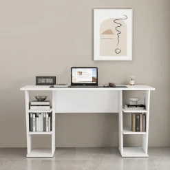OTTO home Schreibtisch »Ezzell« Regalschreibtisch mit Ablagen, modernes Design, Breite 137 cm