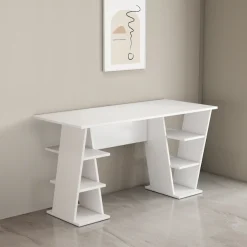 OTTO home Schreibtisch »Ezzell« Regalschreibtisch mit Ablagen, modernes Design, Breite 137 cm