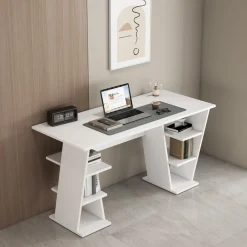 OTTO home Schreibtisch »Ezzell« Regalschreibtisch mit Ablagen, modernes Design, Breite 137 cm