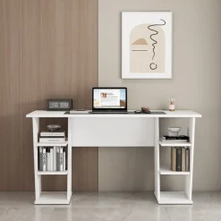 OTTO home Schreibtisch »Ezzell« Regalschreibtisch mit Ablagen, modernes Design, Breite 137 cm