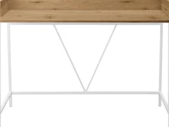 OTTO home Schreibtisch »Jullian« 1 Stk. tlg. weißes Gestell aus Metall, Breite 120 cm