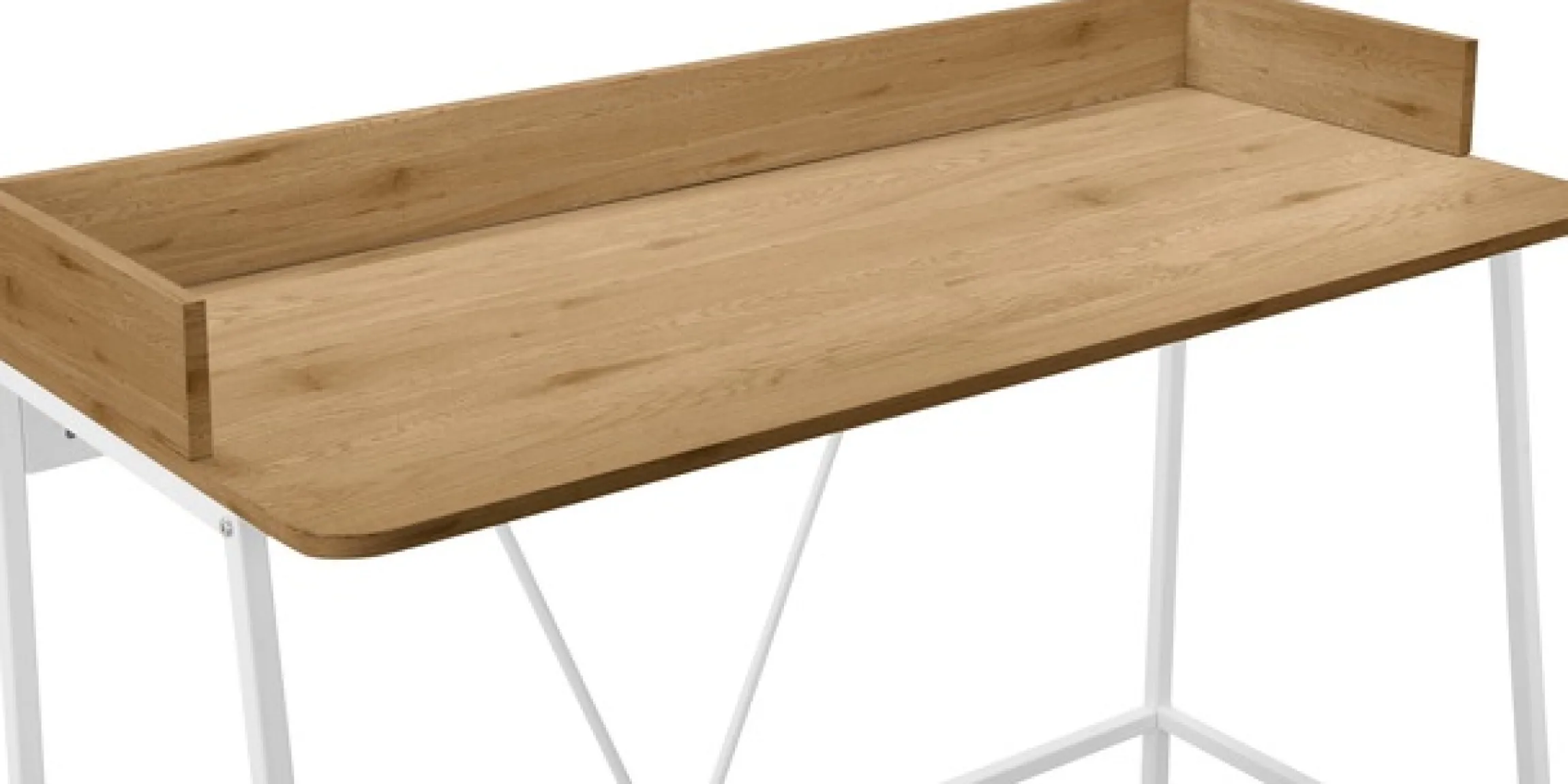 OTTO home Schreibtisch »Jullian« 1 Stk. tlg. weißes Gestell aus Metall, Breite 120 cm