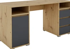 OTTO home Schreibtisch »Leeds« Breite 138 cm, Computertisch mit Schubladen, im modernen Design