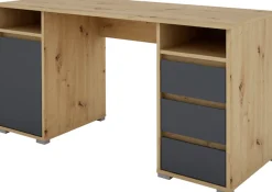 OTTO home Schreibtisch »Leeds« Breite 138 cm, Computertisch mit Schubladen, im modernen Design
