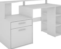 OTTO home Schreibtisch »Luton« Breite 140 cm, Regal-Schreibtisch mit viel Stauraum