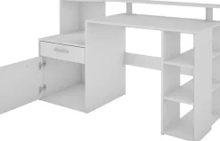 OTTO home Schreibtisch »Luton« Breite 140 cm, Regal-Schreibtisch mit viel Stauraum