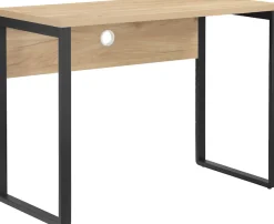 OTTO home Schreibtisch »Moid« Computertisch, Kabeldurchlass, Metallkufen, Breite 100 cm