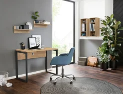 OTTO home Schreibtisch »Moid« Computertisch, Kabeldurchlass, Metallkufen, Breite 100 cm