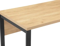 OTTO home Schreibtisch »Moid« Computertisch, Kabeldurchlass, Metallkufen, Breite 100 cm