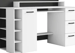 OTTO home Schreibtisch »Moid« mit Schubladen, Tastaturauszug und Monitorablage, Breite 140 cm