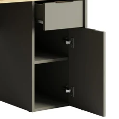 OTTO home Schreibtisch »Peooria Computertisch mit Monitoraufsatz & Towerfach, viel Stauraum« Büroschreibtisch, Gamingtisch mit Schublade, modern, Breite 160 cm