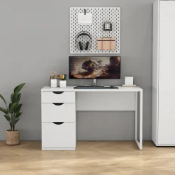 OTTO home Schreibtisch Set,mit Schubladen, im modernen skandinavischen Design, Breite 120 cm
