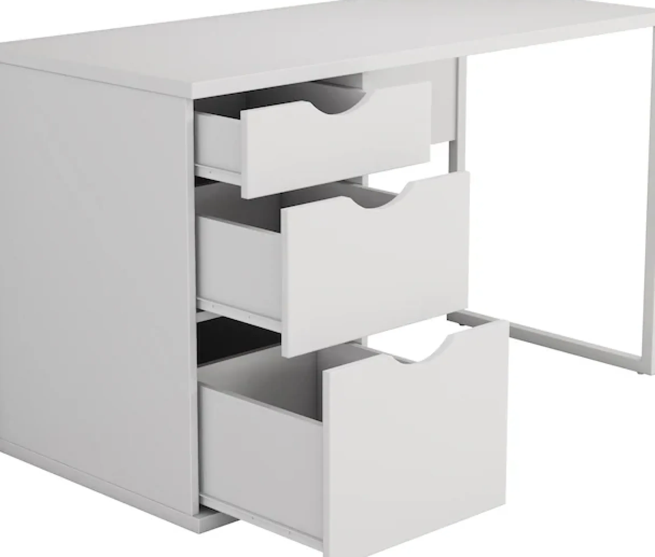 OTTO home Schreibtisch Set,mit Schubladen, im modernen skandinavischen Design, Breite 120 cm