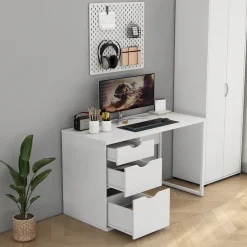 OTTO home Schreibtisch Set,mit Schubladen, im modernen skandinavischen Design, Breite 120 cm