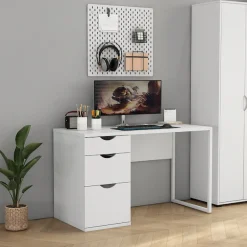 OTTO home Schreibtisch Set,mit Schubladen, im modernen skandinavischen Design, Breite 120 cm