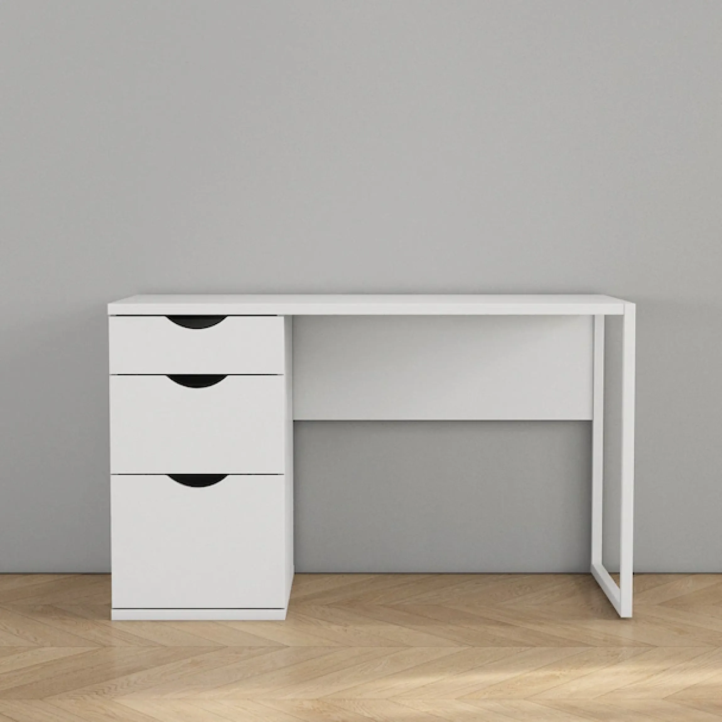 OTTO home Schreibtisch Set,mit Schubladen, im modernen skandinavischen Design, Breite 120 cm