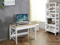 OTTO home Schreibtisch »Silba« 2 Schubladen, Landhausstil, Home Office, Breite 100 oder 140 cm
