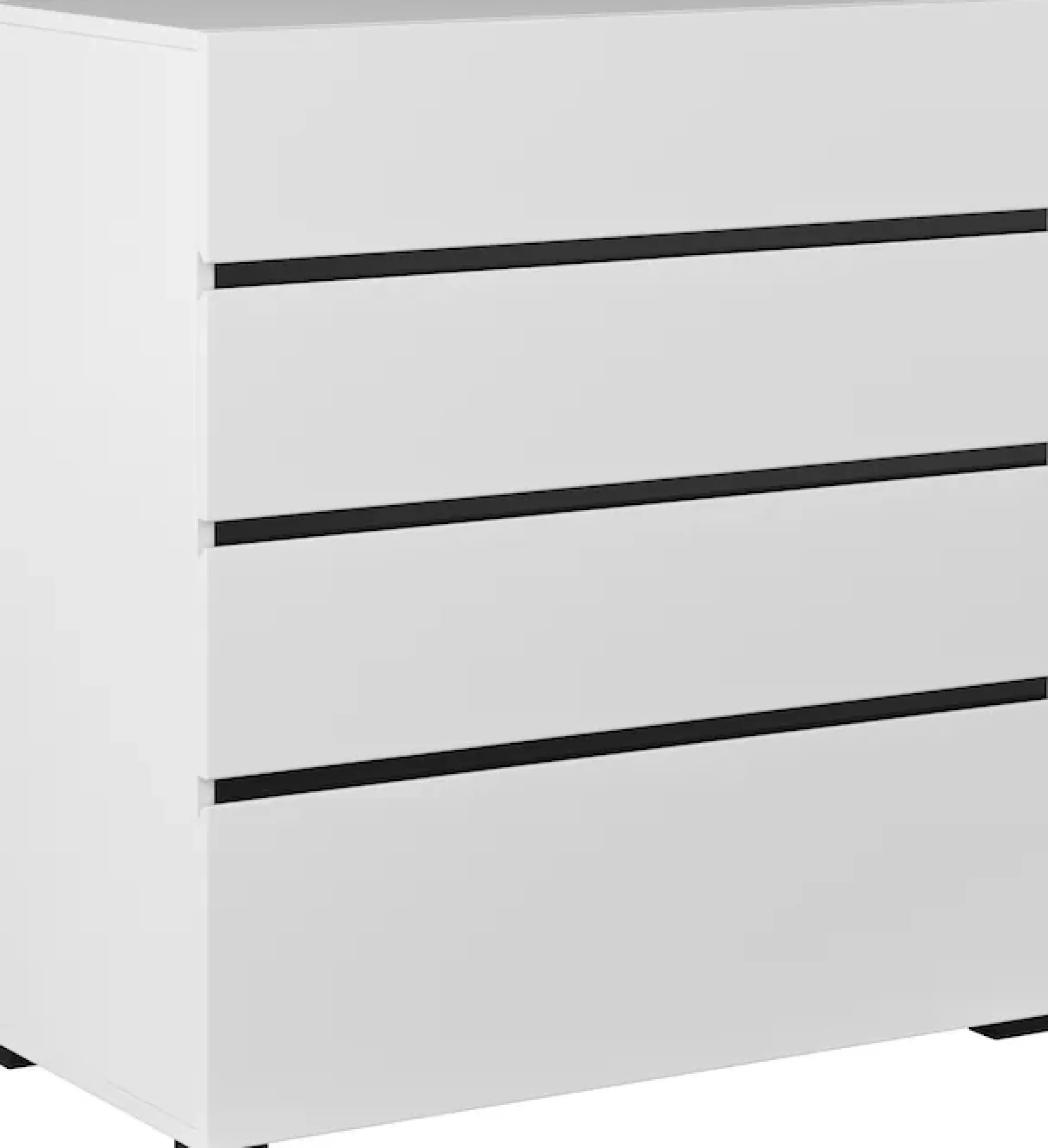 OTTO home Schubkastenkommode »Cross, moderne grifflose Kommode, 80x40x85cm (BxTxH)« Schubladenschrank, Sideboard mit 4 Schubkasten