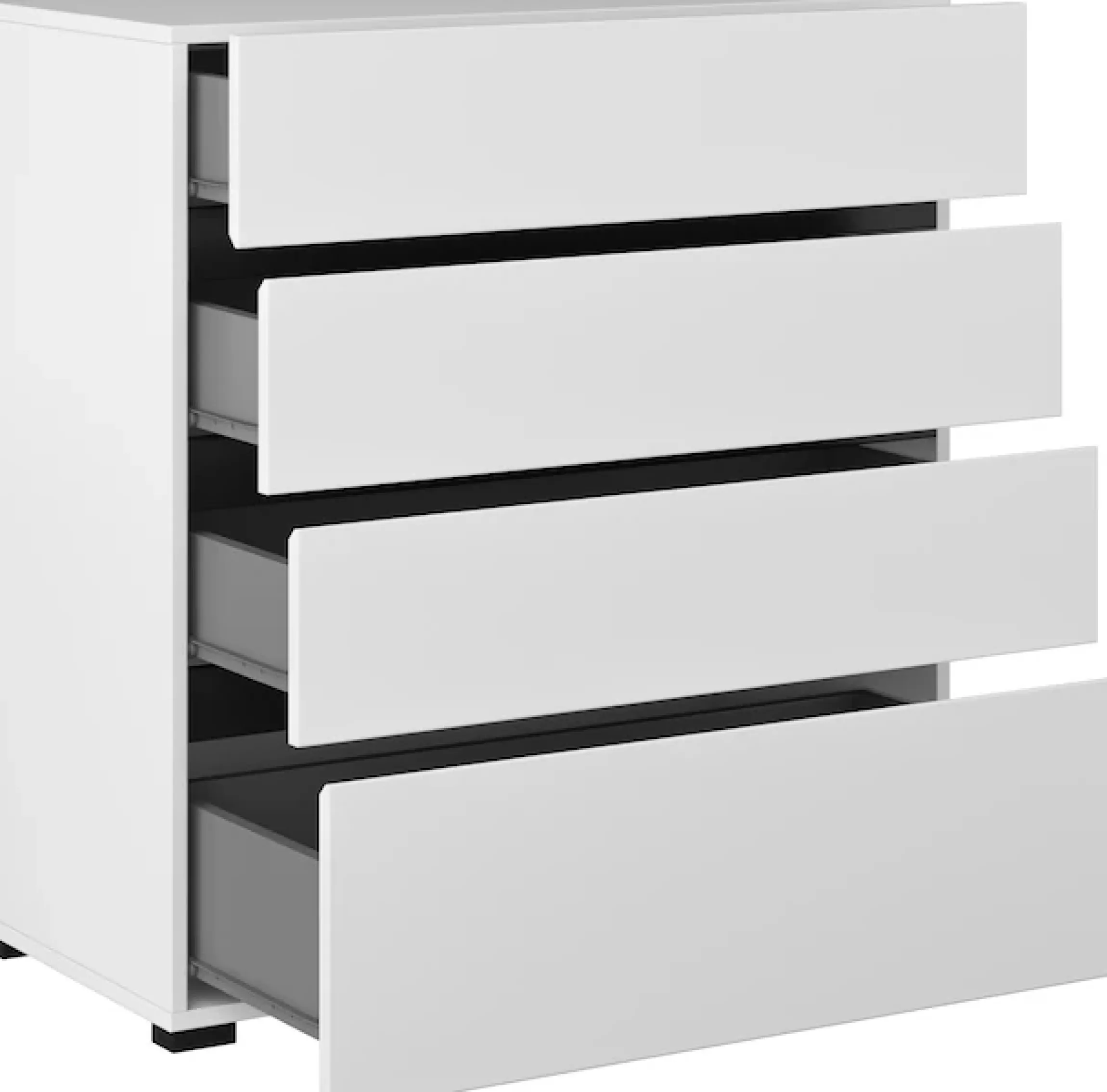 OTTO home Schubkastenkommode »Cross, moderne grifflose Kommode, 80x40x85cm (BxTxH)« Schubladenschrank, Sideboard mit 4 Schubkasten