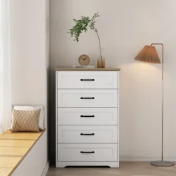 OTTO home Schubkastenkommode »Emmilia Sideboard im Landhaus Design« Kommode mit viel Stauraum im Schlafzimmer,Schubladenschrank Sideboard Wäscheschrank Skandi Design
