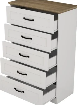 OTTO home Schubkastenkommode »Emmilia Sideboard im Landhaus Design« Kommode mit viel Stauraum im Schlafzimmer,Schubladenschrank Sideboard Wäscheschrank Skandi Design