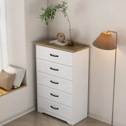 OTTO home Schubkastenkommode »Emmilia Sideboard im Landhaus Design« Kommode mit viel Stauraum im Schlafzimmer,Schubladenschrank Sideboard Wäscheschrank Skandi Design
