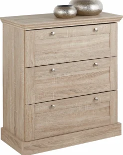 OTTO home Schubkastenkommode »Binz« mit schönen Metallgriffen, 3 Schubladen, Breite 75 cm
