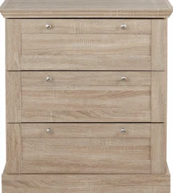 OTTO home Schubkastenkommode »Binz« mit schönen Metallgriffen, 3 Schubladen, Breite 75 cm