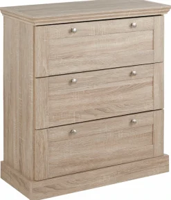 OTTO home Schubkastenkommode »Binz« mit schönen Metallgriffen, 3 Schubladen, Breite 75 cm