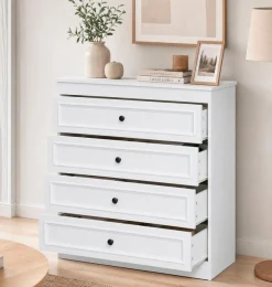 OTTO home Schubkastenkommode »Arrian Landhaus Kommode Weiß | Schubladenkommode« Vielseitig als Schlafzimmer- oder Flurkommode nutzbar