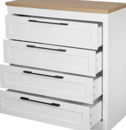 OTTO home Schubkastenkommode »Büsum Schlafzimmer Schrank Wäscheschrank« Sideboard mit 4 Schubladen im Landhaus Design Bestseller