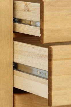 OTTO home Schubkastenkommode »Rauna« aus massiver Kiefer mit 5 Schubladen, Breite 96 cm