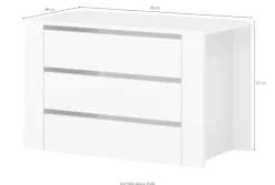OTTO home Schubladeneinsatz »Piano, Gala, für die Fachbreite 88cm« FSC®-zertifizierter Holzwerkstoff,3 Schubladen mit Soft-Close-Funktion