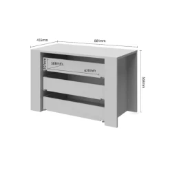 OTTO home Schubladeneinsatz »Piano, Gala, für die Fachbreite 88cm« FSC®-zertifizierter Holzwerkstoff,3 Schubladen mit Soft-Close-Funktion