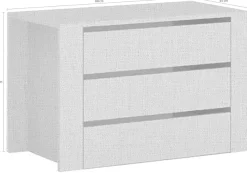 OTTO home Schubladeneinsatz »Onyx, für die Fachbreite 88cm« FSC®-zertifizierter Holzwerkstoff,3 Schubladen mit Soft Close Funktion