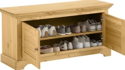 OTTO home Schuhbank »Ayanna« Sitzbank aus massiver Kiefer, FSC®, Breite 110 cm, Sitzhöhe 53 cm