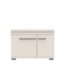 OTTO home Schuhbank »Opera, Schuhschrank, Schuhregal, Schuhtruhe, Breite 76 cm« 1 Stk. tlg. mit Sitzkissen, UV-lackiert, hochwertige Beschläge, Kaschmirfarbe