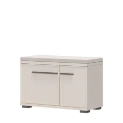 OTTO home Schuhbank »Opera, Schuhschrank, Schuhregal, Schuhtruhe, Breite 76 cm« 1 Stk. tlg. mit Sitzkissen, UV-lackiert, hochwertige Beschläge, Kaschmirfarbe