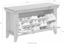 OTTO home Schuhbank »Skandinavia« aus massiver Kiefer