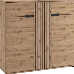 OTTO home Schuhkommode »FJELL, Breite 104cm, 3 Türen, 2 Schubkästen, 6 Einlegeböden, 9 Fächer« Garderobenschrank, Schuhschrank, Kommode, Sideboard, Anrichte