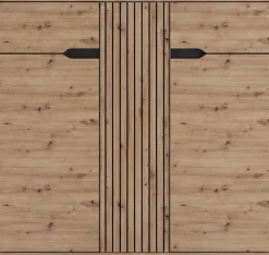 OTTO home Schuhkommode »FJELL, Breite 104cm, 3 Türen, 2 Schubkästen, 6 Einlegeböden, 9 Fächer« Garderobenschrank, Schuhschrank, Kommode, Sideboard, Anrichte