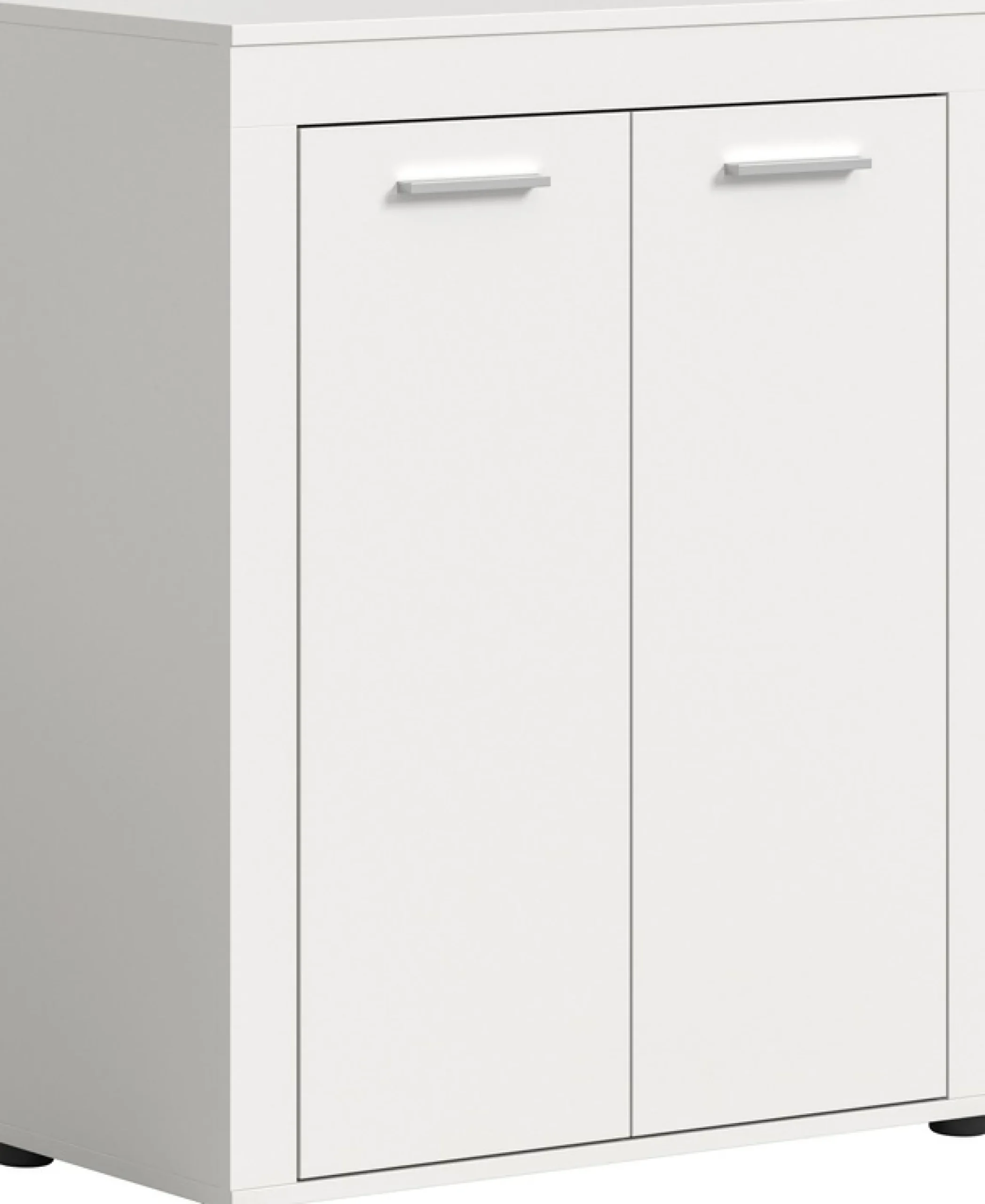 OTTO home Schuhschrank »AOSTA, Höhe 95cm, 2 Türen, 3 Einlegeböden, 4 Fächer« in verschiedenen Farbausführungen erhältlich, individuell kombinierbar,Kommode, Schrank, Sideboard, Flurkommode, Anrichte, Garderobenschrank