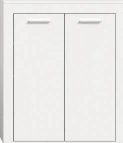 OTTO home Schuhschrank »AOSTA, Höhe 95cm, 2 Türen, 3 Einlegeböden, 4 Fächer« in verschiedenen Farbausführungen erhältlich, individuell kombinierbar,Kommode, Schrank, Sideboard, Flurkommode, Anrichte, Garderobenschrank
