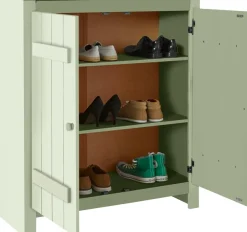 OTTO home Schuhschrank »Bertram« Massivholz, 2 verstellbare Einlegeböden, Magnetverschluss,Höhe 110 cm