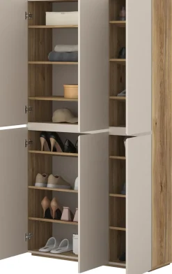 OTTO home Schuhschrank »Criss moderner Griffloser Stauschrank, Allzweckschrank, Schuhkommode« Mehrzweckschrank,Breite 105 cm, inclusive 12 verstellbare Einlegeböden