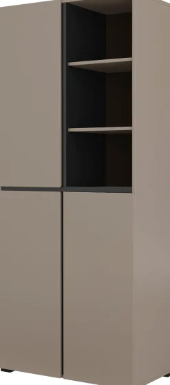 OTTO home Schuhschrank »Cross, Höhe 183,5cm, modernes griffloses Schuhregal mit 3 Türen« Hochschrank mit viel Stauraum, Platz für ca. 24 Paar Schuhe